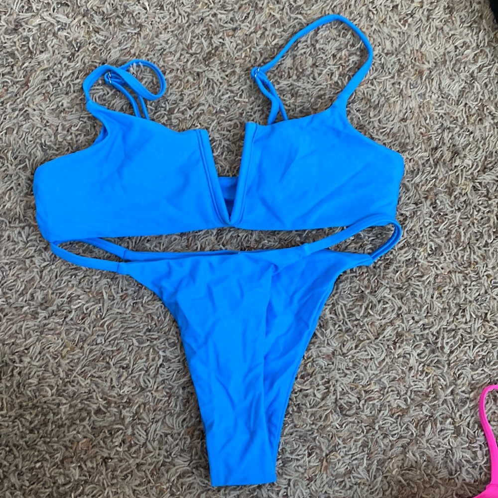 Blue bikini